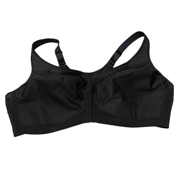 NWOT Glamorise Full Figure MagicLift Front Closure Posture Back Bra 48D - Picture 2 of 6